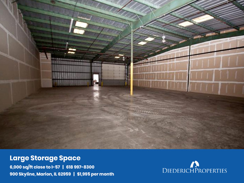 diederich properties rental listing for large storage space in marion illinois